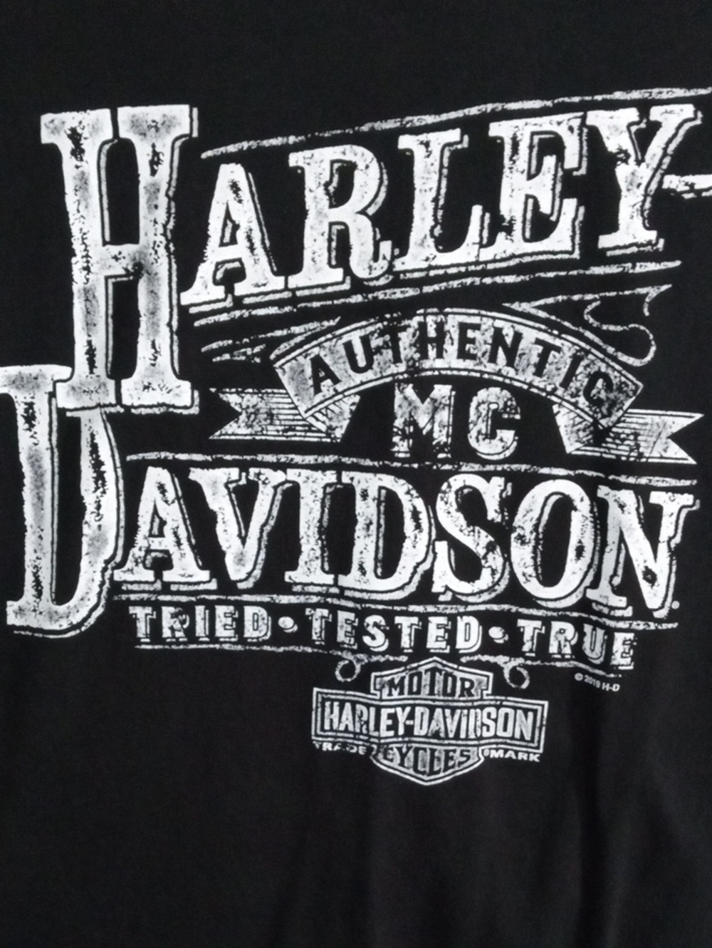 Harley-Davidson Black Short Sleeve Tried Tested TrueTee Shirt Men’s Large